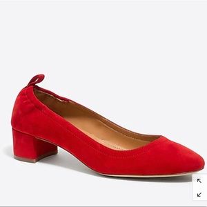 NWT J.Crew Anya Suede Block Heels